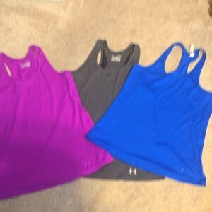 Bundle of 3 Under Armour Racer Back Tanks